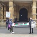 'Justice for Palestinians - Leamington Spa' held a vigil outside Leamington Town Hall on Saturday.