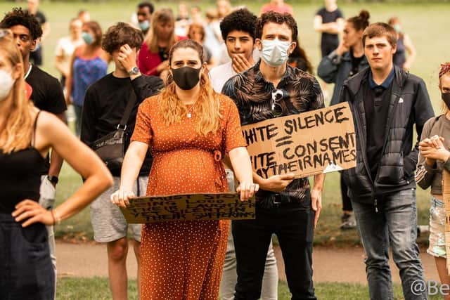 The Black Lives Matter protest in Kenilworth. Photo by Paul Moreau.