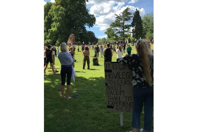 The Black Lives Matter protest in Kenilworth. Photo by Madeleine Rogers.