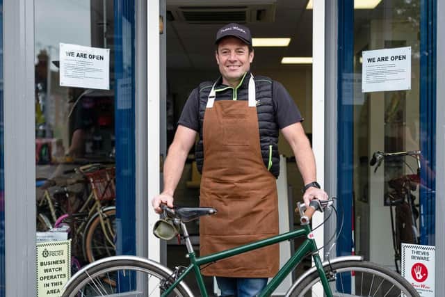 Eliot Blundell of Rugby Cycle Repairs.