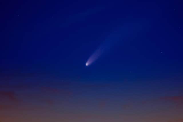 Comet Neowise over Harbury. Photo by Edward Lockley.