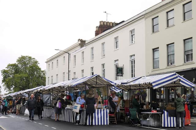 The Covent Garden Quarter Market in Warwick Street in Leamington. Photo by Amanda Stacey.