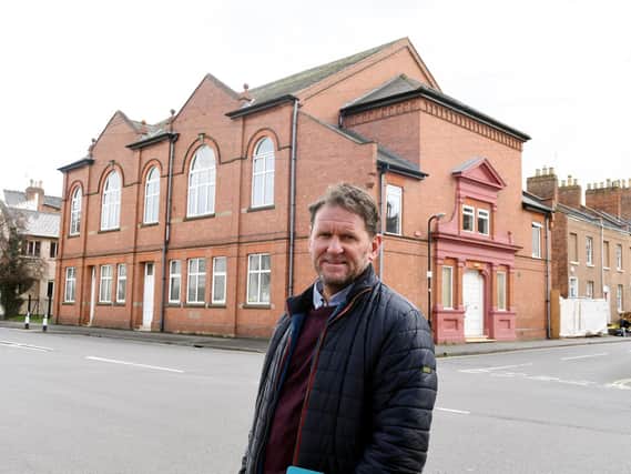 Nigel Shanahan outside the Victorian building. Photo supplied