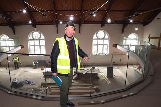 Nigel Shanahan inside the Victorian building. Photo supplied