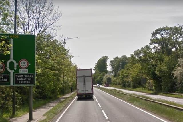 The section of the A426 where the incident happened. Photo: Google Streetview.