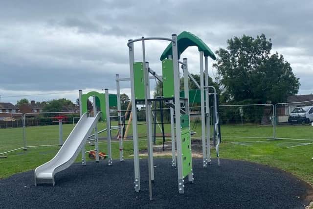 The new playground at the Recreation Ground in Cubbington.