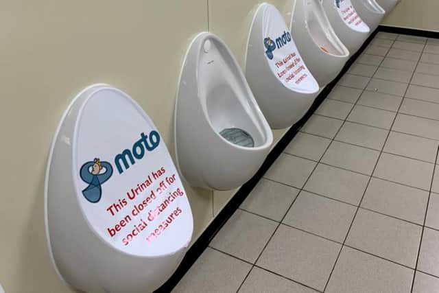 Parker Masters now produces a range of products that aid workplace and public space social distancing such as signage for hand sanitiser stations, floor graphics and branded face masks as well as urinal covers. Photo supplied