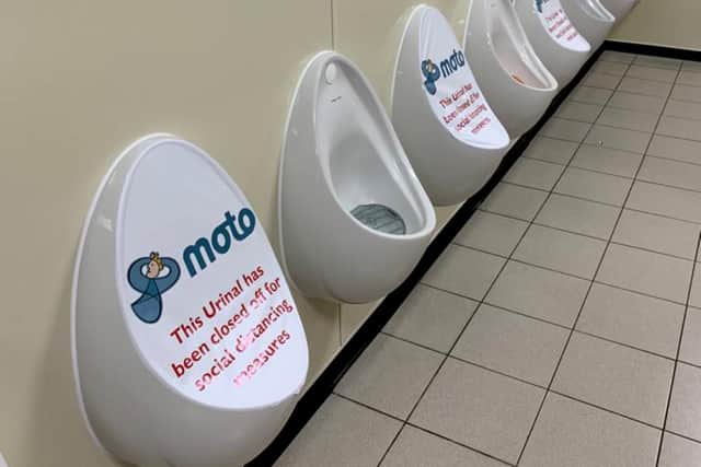 Parker Masters now produces a range of products that aid workplace and public space social distancing such as signage for hand sanitiser stations, floor graphics and branded face masks as well as urinal covers. Photo supplied