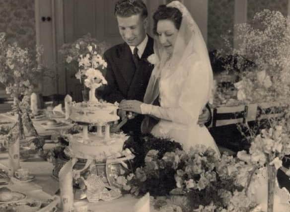 Kathleen and Sydney Evetts tied the knot at All Saint's church on Jully 22 1950