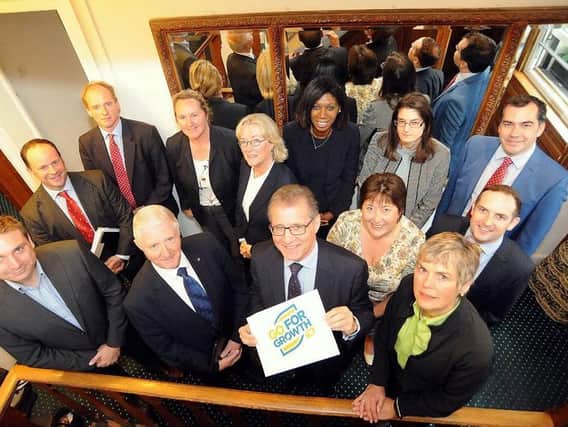Rugby MP Mark Pawsey with members of the Coventry and Warwickshire Chamber of Commerce. Photo taken before the lockdown measures were introduced.