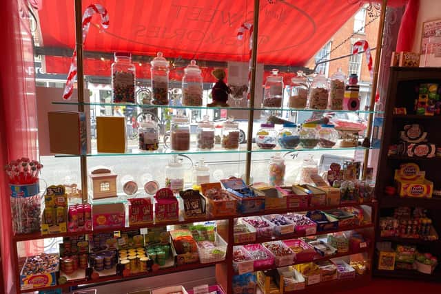 Inside the sweet shop in Market Place. Photo supplied