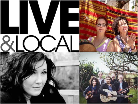 Live andLocal: LivingRoom is a new project being run in conjunction with communities across Warwickshire. Top right shows TIWKILIN, bottom left shows: Word Association, bottom right: The Mechanicals Band. Photos supplied