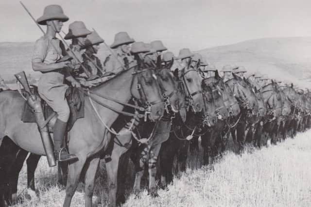 Warwickshire Yeomanry in Palestine shortly after the start of WW2. Photo by Warwickshire Yeomanry Museum Charitable Trust