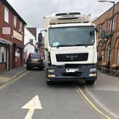 The businesses said there have been issues with lorries parking along the road. Photo supplied