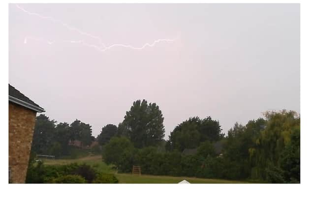 Lightning over Kenilworth. Photo by Steven Barnett.