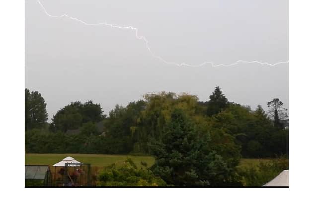 Lightning over Kenilworth. Photo by Steven Barnett.