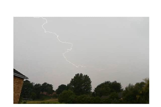 Lightning over Kenilworth. Photo by Steven Barnett.