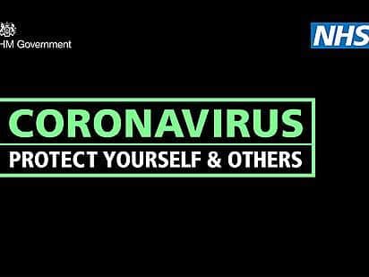 Coronavirus public safety notice.