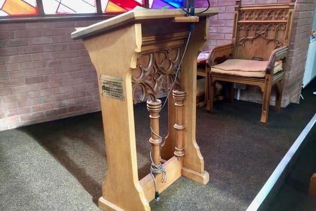 The Ron Bailey lectern. Photo supplied
