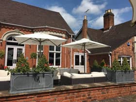The garden of The Cross in Kenilworth.