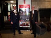 The Mayor of Warwick, Cllr Terry Morris with  Lieutenant Colonel (Ret'd) John Rice, Chair of Trustees The Fusiliers Regimental Museum in Warwick. Photo supplied