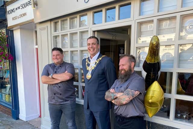 Mark Fry, Warwick Mayor, Cllr Terry Morris and Dan Cavell. Photo supplied