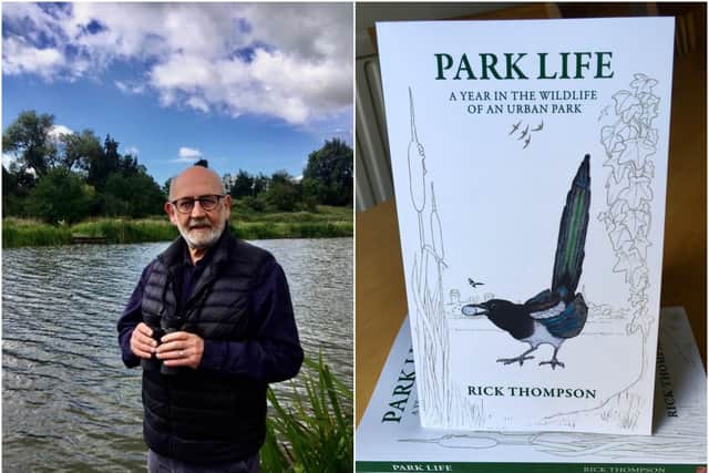 Rick Thompson and his new book. Photos supplied