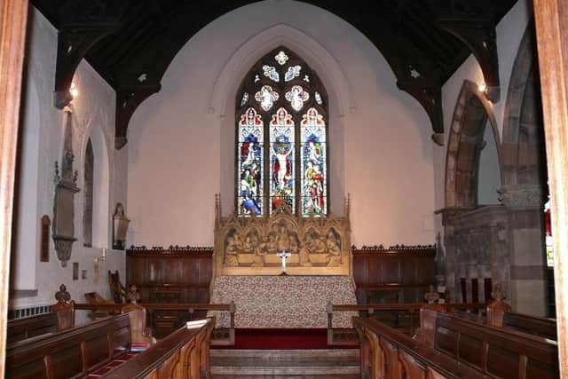 The altar inside the church. Photo supplied