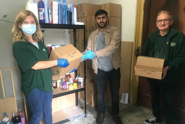 The Leamington branch of the Ahmadiyya Muslim Association have donated 50 curry starter packs to the local foodbank. Photo supplied