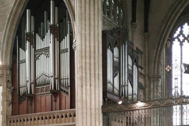 The organ at All Saints' Parish church in Leamington