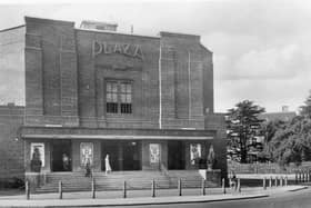 Websters was opposite the Granada cinema, seen here in the days when
it was called the Plaza.