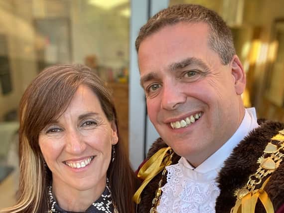 The Mayor of Warwick Cllr Terry Morris with his consort Liz Jackson. Photo supplied
