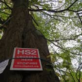 A Stop HS2 campaign poster.