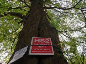 A Stop HS2 campaign poster.