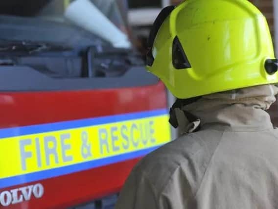 Firefighters from Rugby have been at the scene in Keswick Drive.