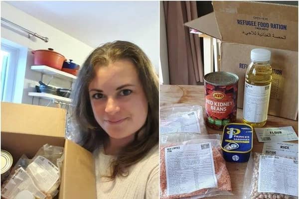 Lauren Tucker took part in the challenge for a week. Photos supplied.
