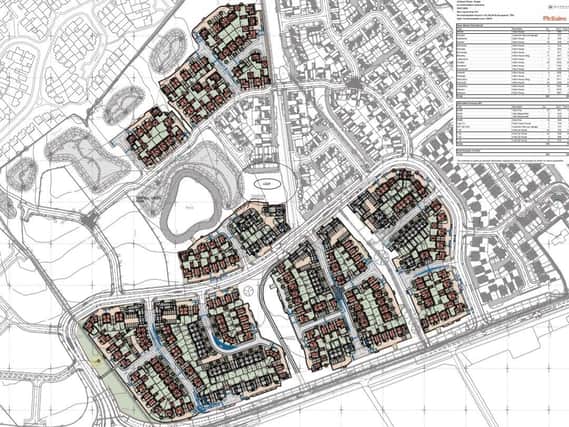 The proposed layout of the development.