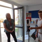 Project manager Yvonne Mckinnon and volunteer Liz Mottram prepare to open the Salvation Army's Way Ahead Project's Back on Track cafe in Leamington.