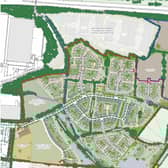 A masterplan of the development.