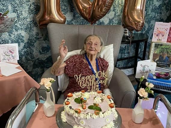 Lily marked her 101st year with this rather impressive cake.