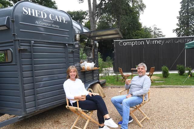 Helen Findlater and Ian Findlater at Compton Verney. Photo supplied