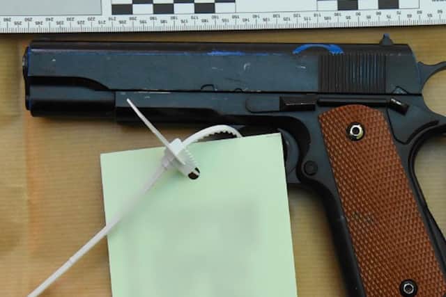 Police seized this imitation Colt 1911 handgun. Photo: West Midlands Police.