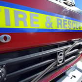 A distressed horse was rescued from a water-filled ditch in a village near Lutterworth by firefighters on Saturday (October 3).