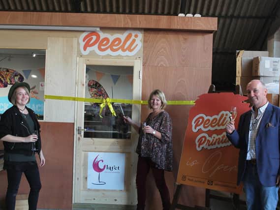 Printshop and design brand, Peeli, has unveiled its new custom-built office and design hub in Stratford following investment from Clare Underwood. Photo submitted