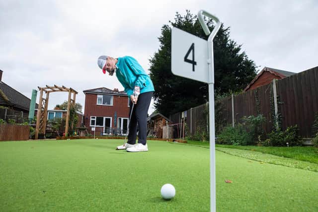 Families across the country have used the lockdown to build garden golf courses.