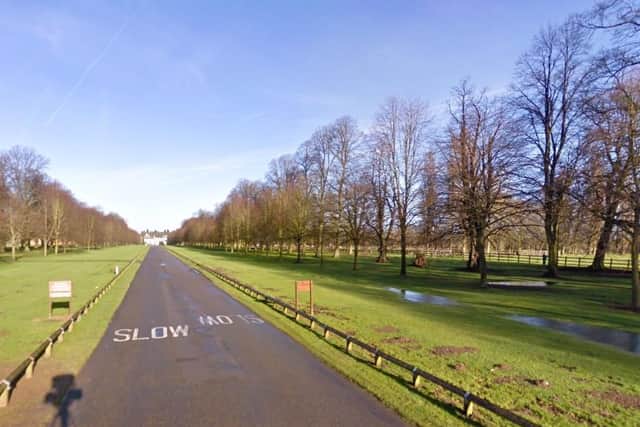 The main driveway at the country park. Photo: Google Streetview.