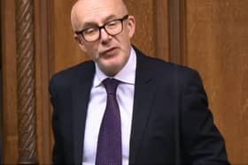 Matt Western MP during his exchange with Boris Johnson in Parliament.