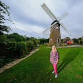 Jeanette McGarry at the historic Berkswell Windmill.