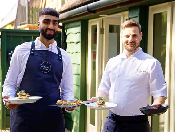 Bramble Dining, based in Leamington, will cook a fine dining menu, provide waiter service – and even do the dishes – in any of Winchcombe’s five lodges. Dave Fawbert Photography