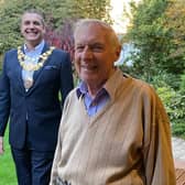 Cllr Terry Morris, Warwick mayor with Gerry Guest. Photo supplied